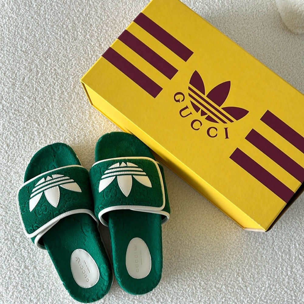 Gucci x Adidas Slides
